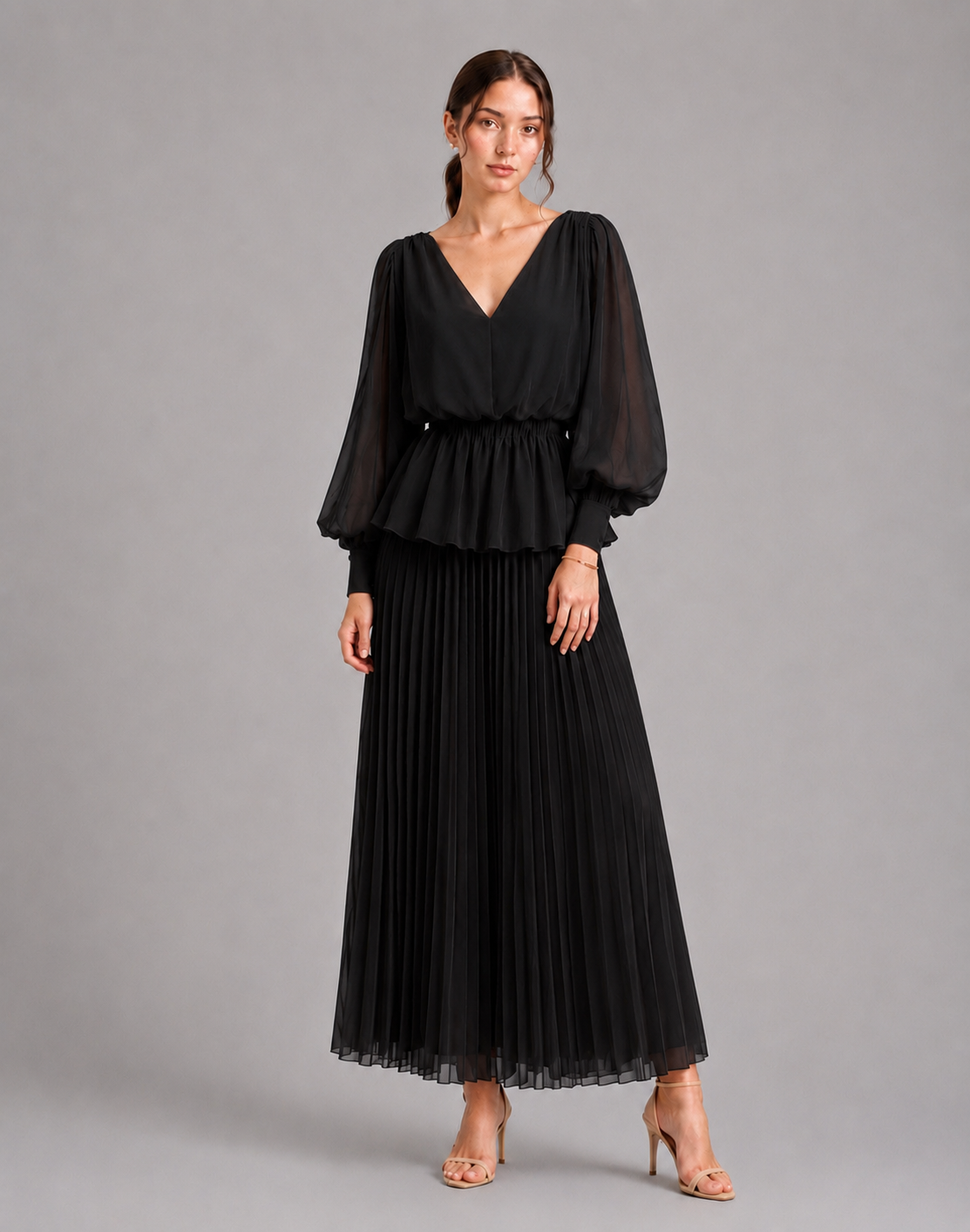 Pleated elagance co ordset