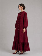 Embroidered long dress