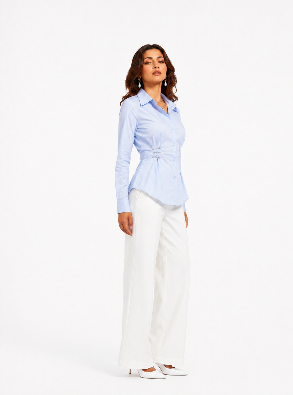 pin detail shirt