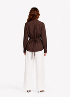 twist front blouse