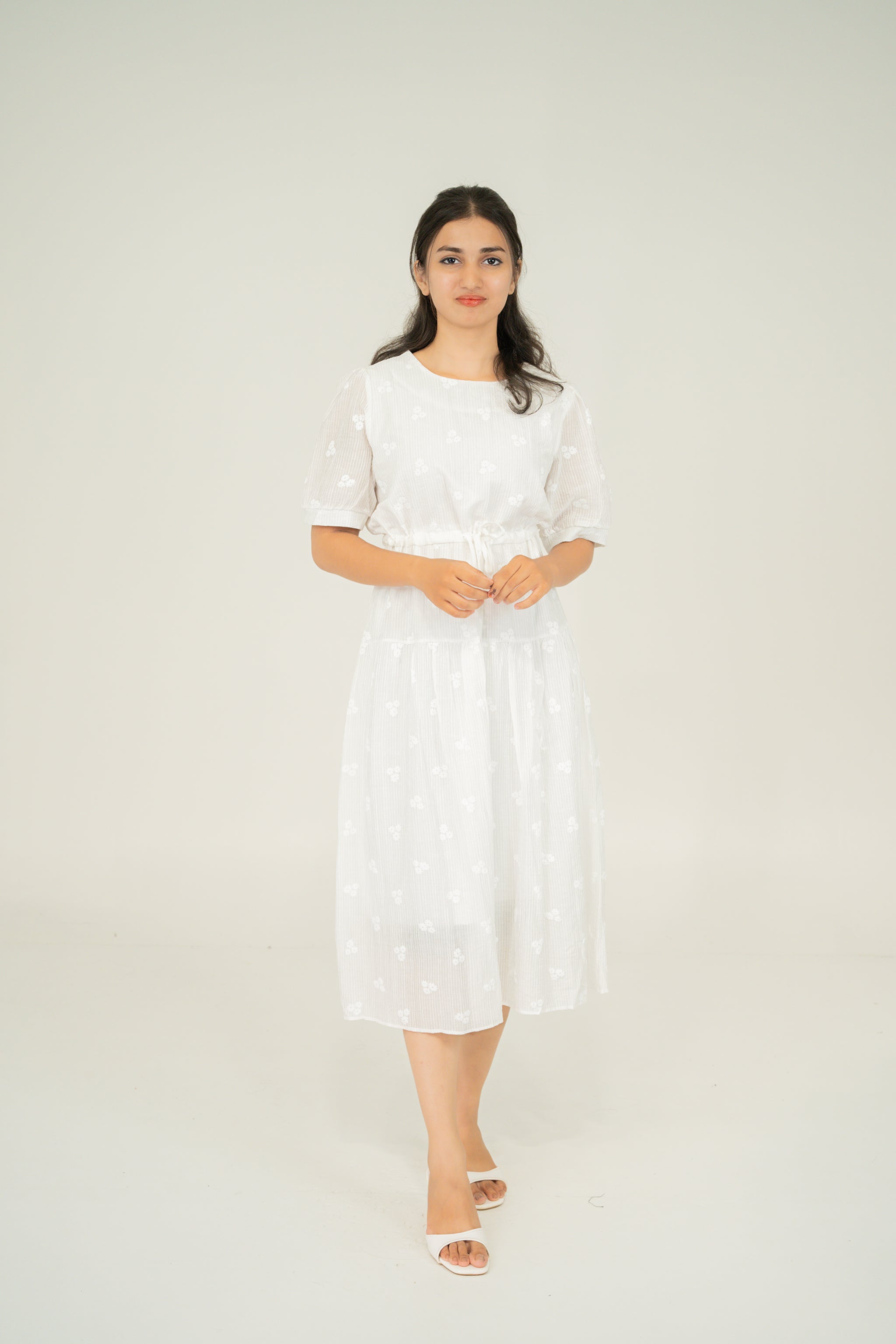 Soft form midi dresses