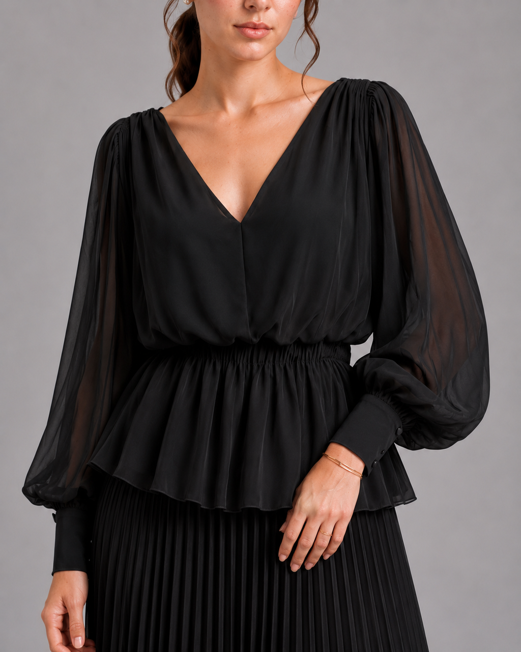 Pleated elagance co ordset