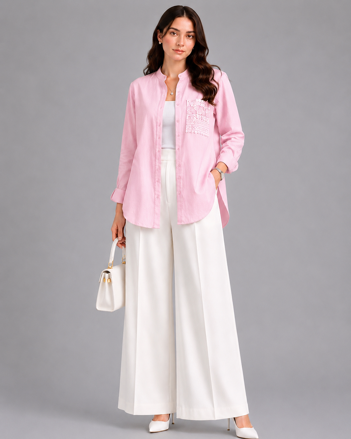 Embroidered pocket shirt