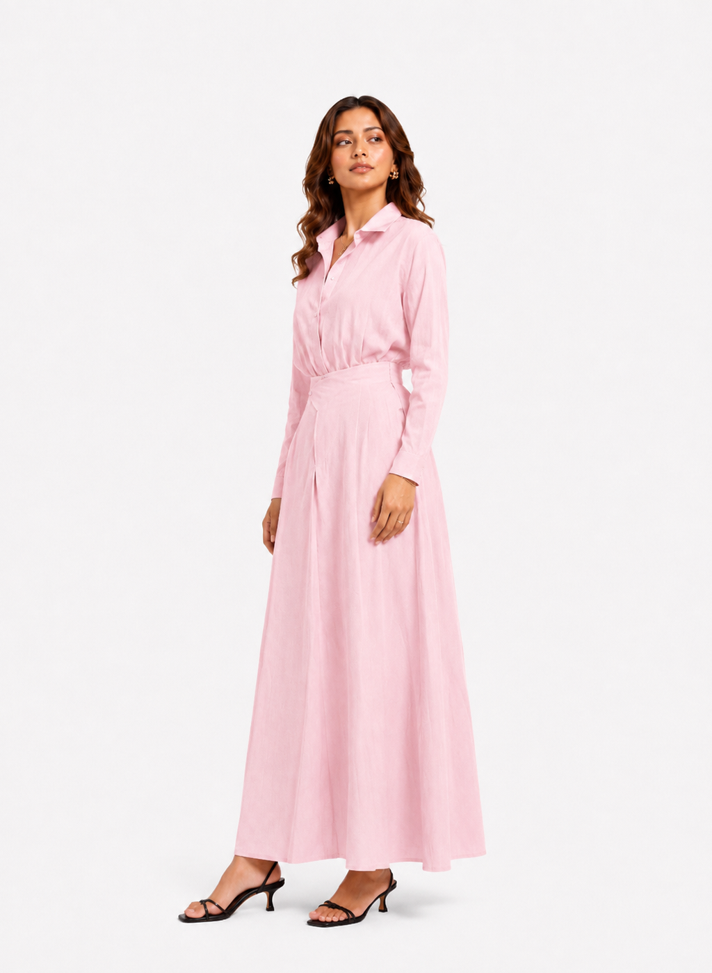 linen skirt set