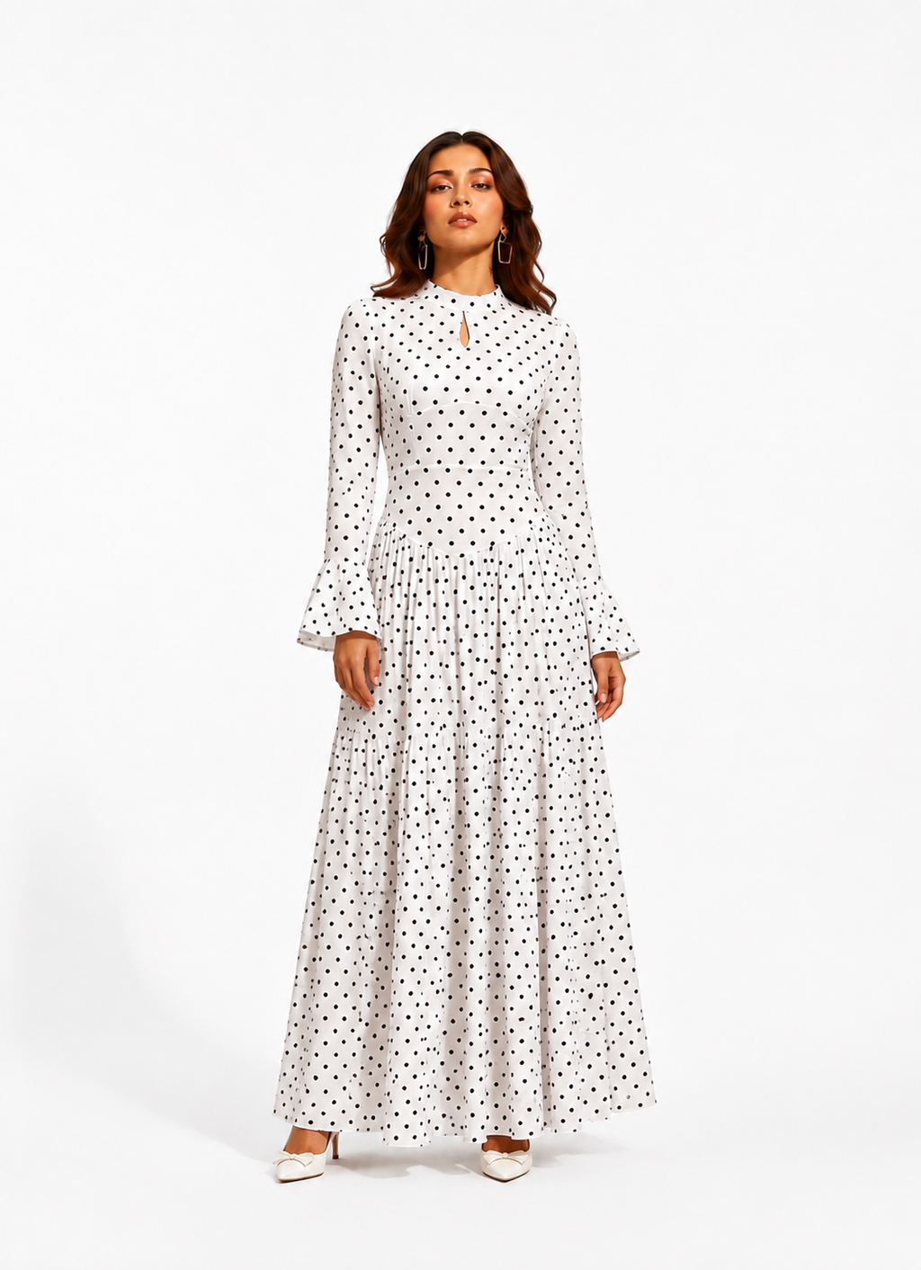 polka dot maxi dresses