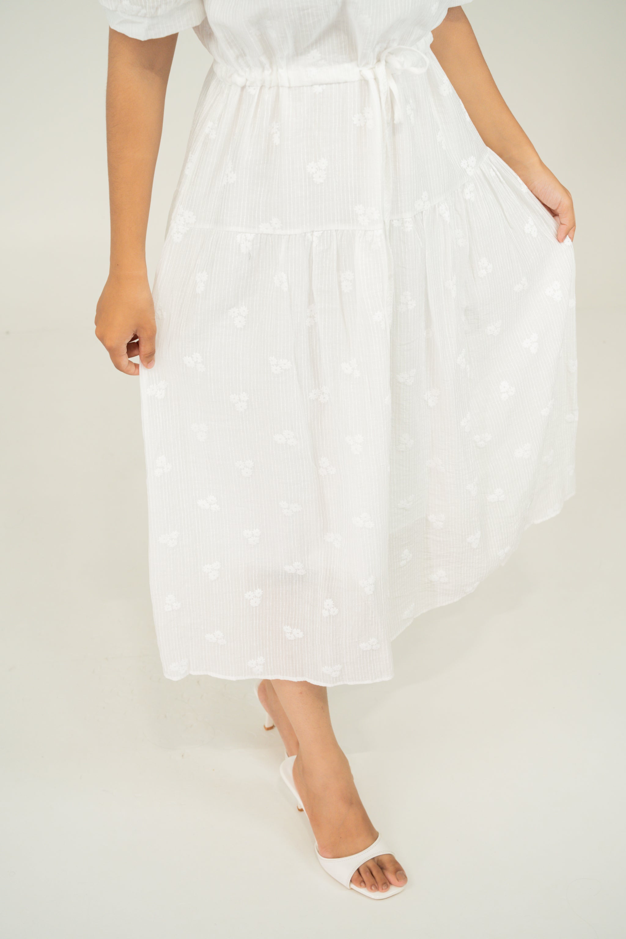 Soft form midi dresses
