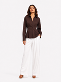 fitted collared shirt