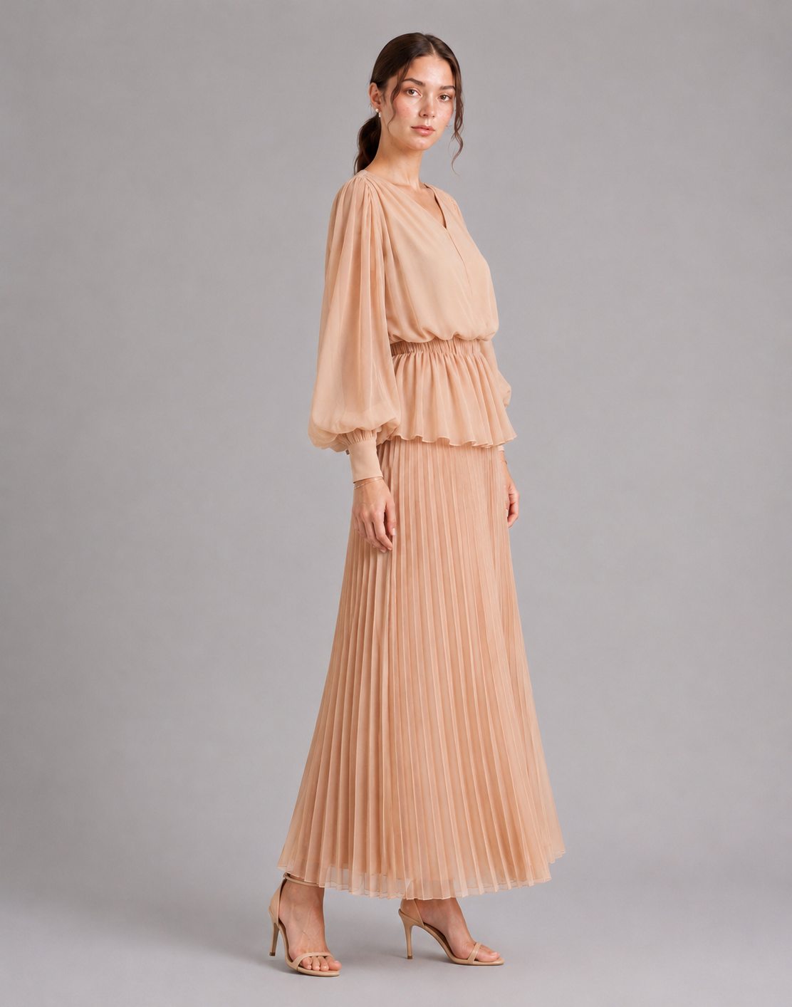 Pleated elegance co ordset