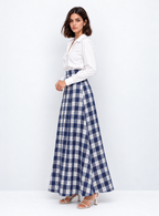check skirt set