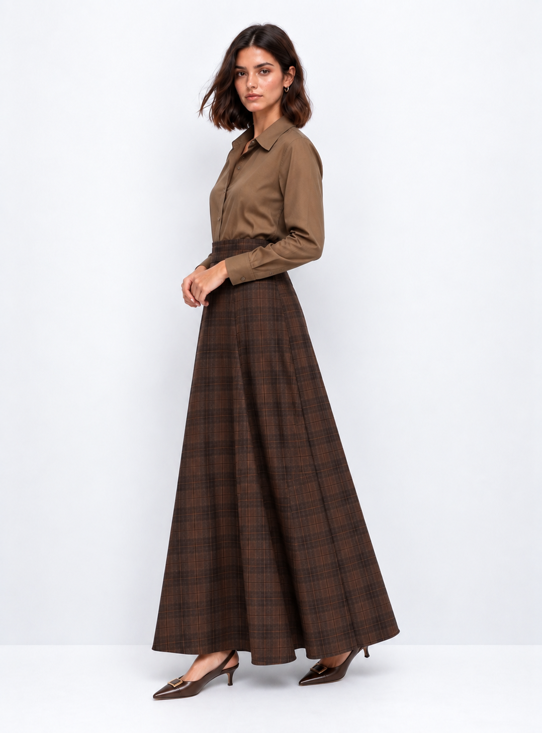 Check skirt set