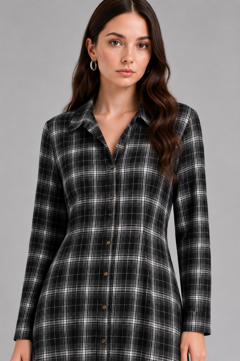 Check shirt dresses
