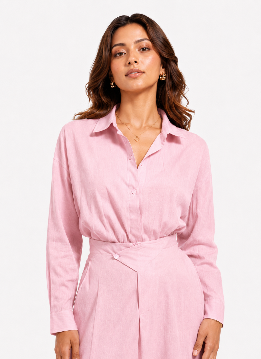 linen skirt set