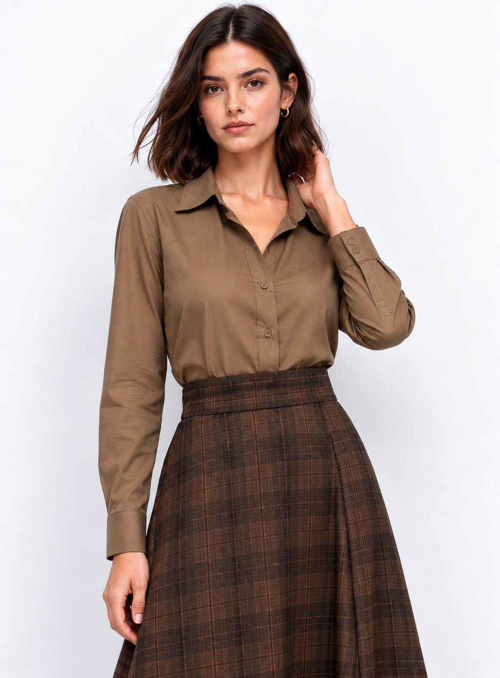 Check skirt set