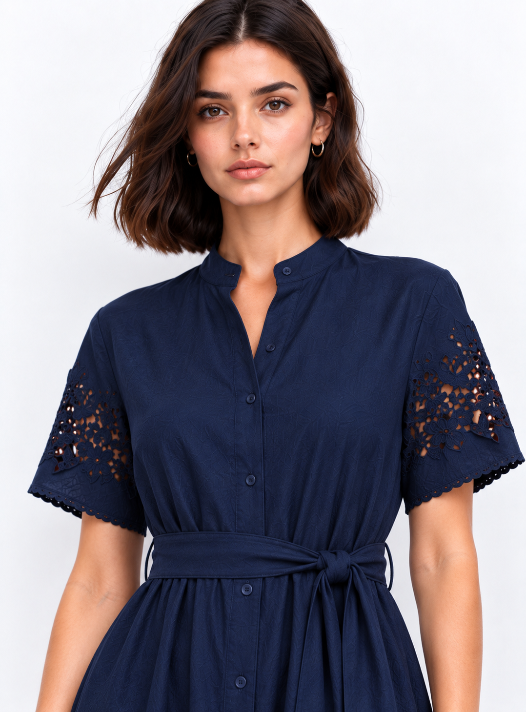 lace sleeve maxi