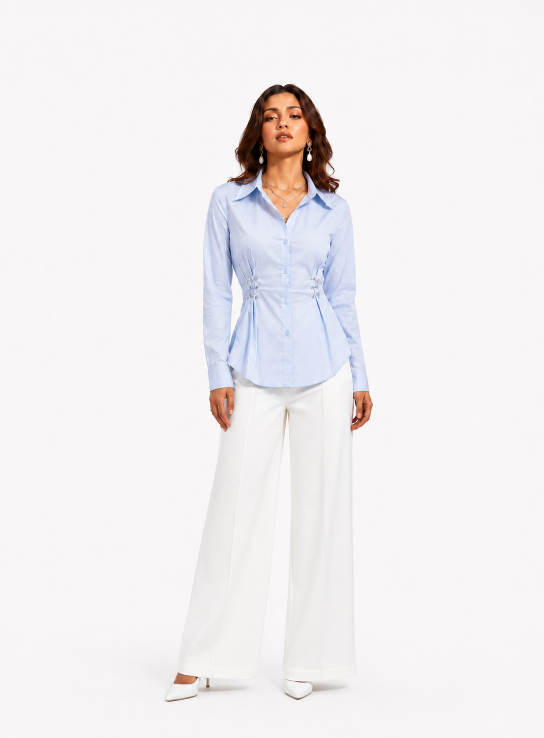 pin detail shirt