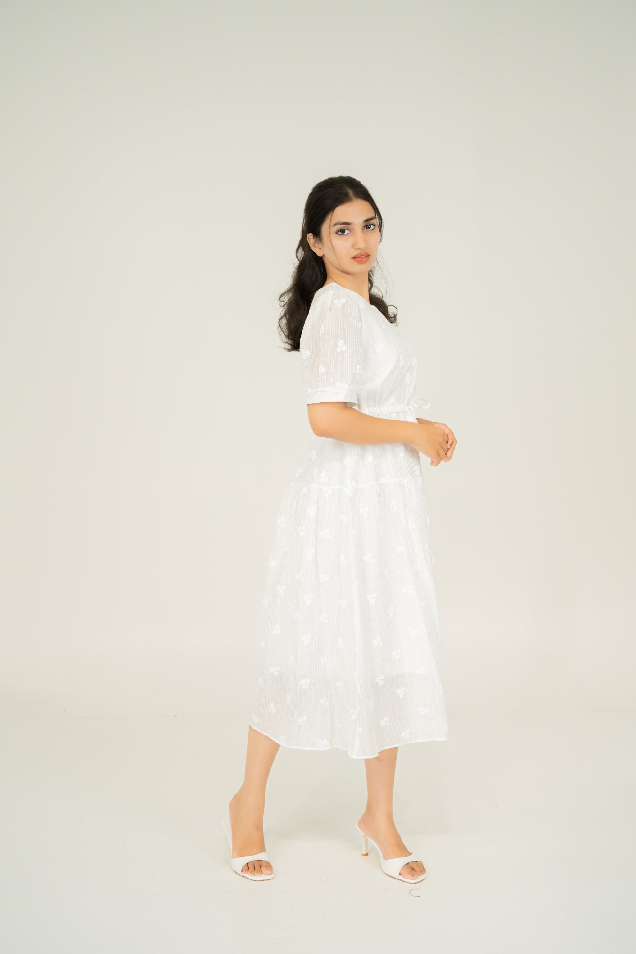 Soft form midi dresses