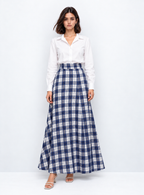 check skirt set