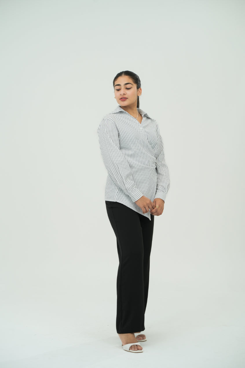 Strip wrap shirt