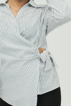 Strip wrap shirt