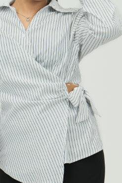 Strip wrap shirt