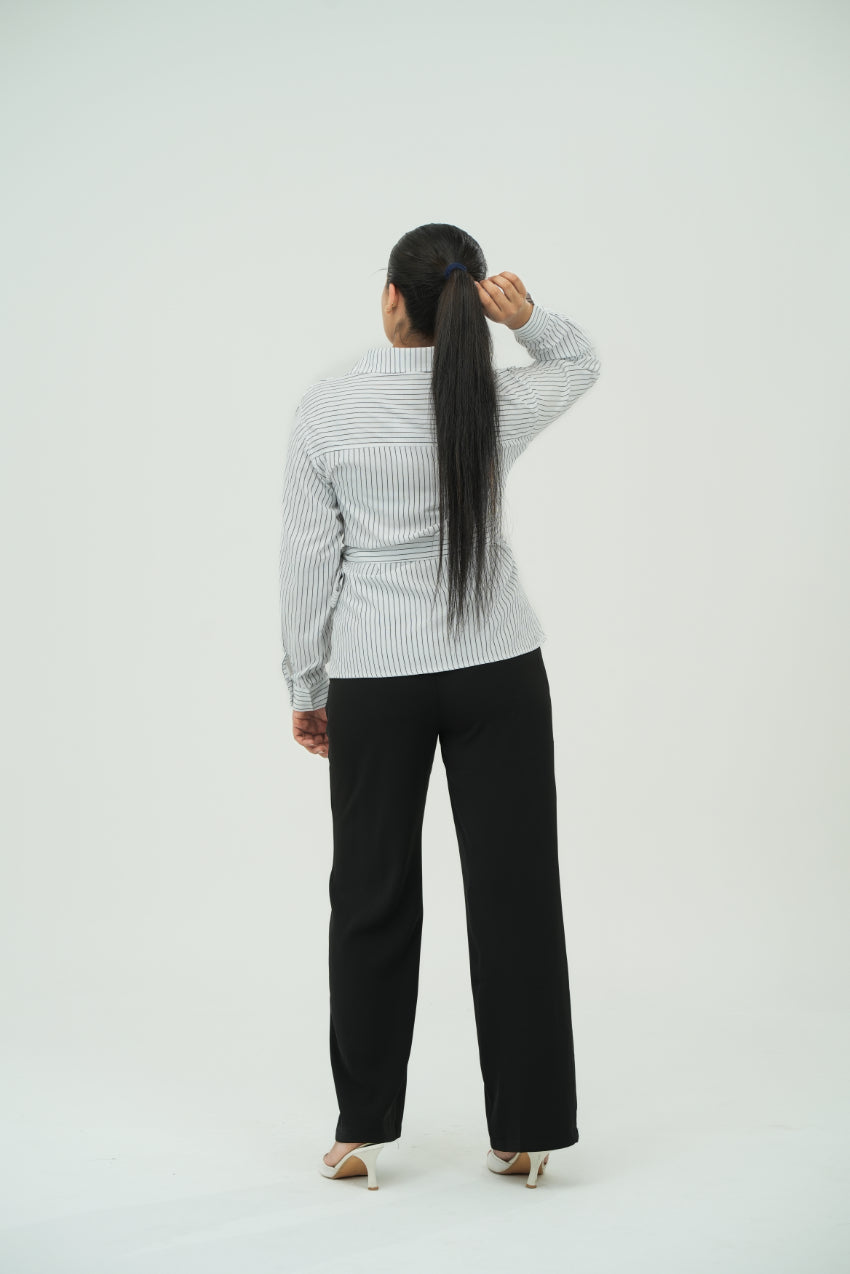 Strip wrap shirt