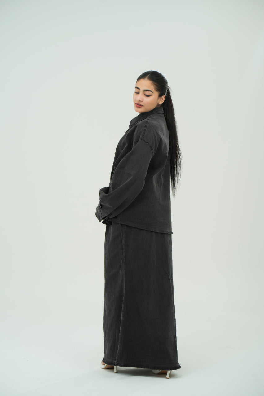 black denim co ordset