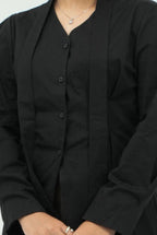 v neck button shirt