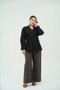 v neck button shirt