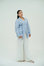 v neck button shirt