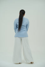 v neck button shirt
