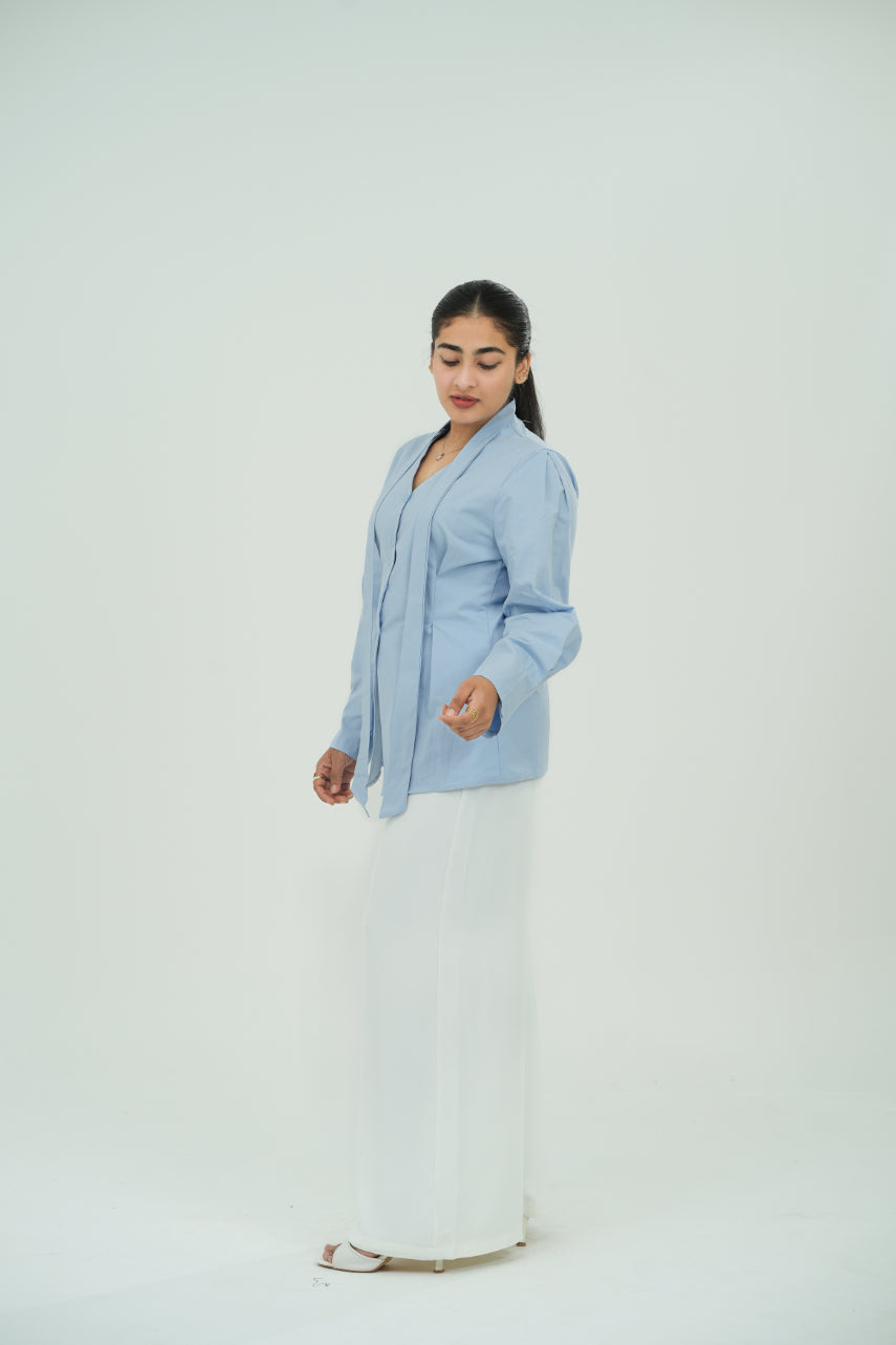 v neck button shirt