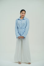 overlap zip shirt