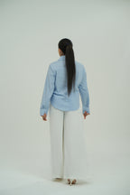 overlap zip shirt