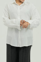 white minimal shirt