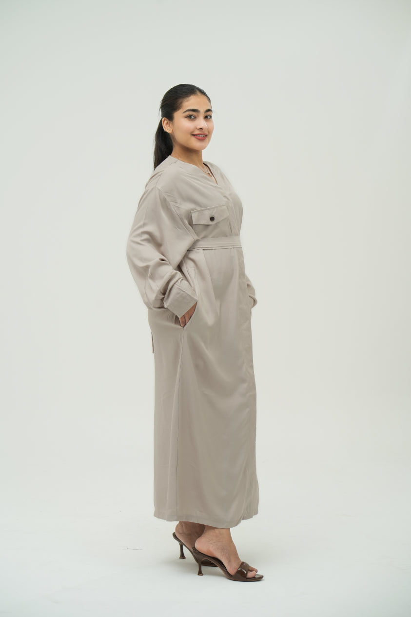 long pocket detail shirt