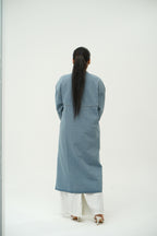 LONG DENIM BUTTON DRESS