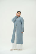 LONG DENIM BUTTON DRESS