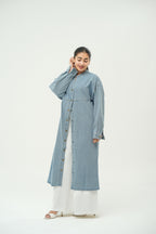 LONG DENIM BUTTON DRESS
