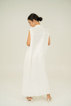 EASE SHIRT MAXI DRESSES WHITE