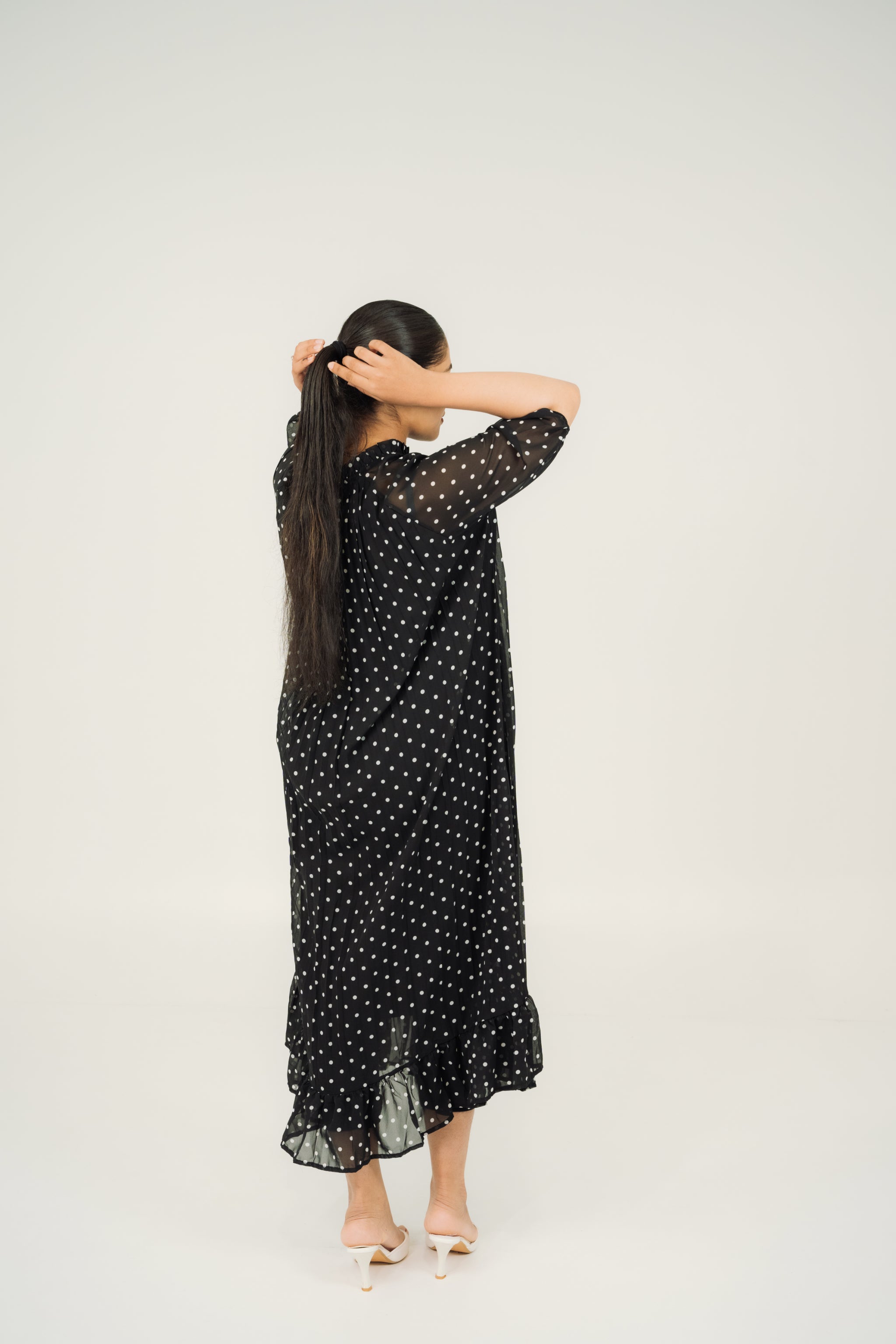 POLKA DOT MIDI DRESSES