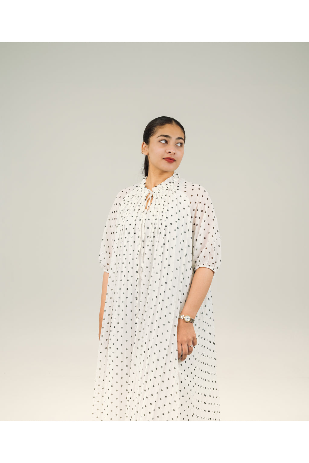 POLKA DOT MIDI DRESSES