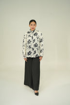 Floral linen shirt