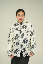 Floral linen shirt