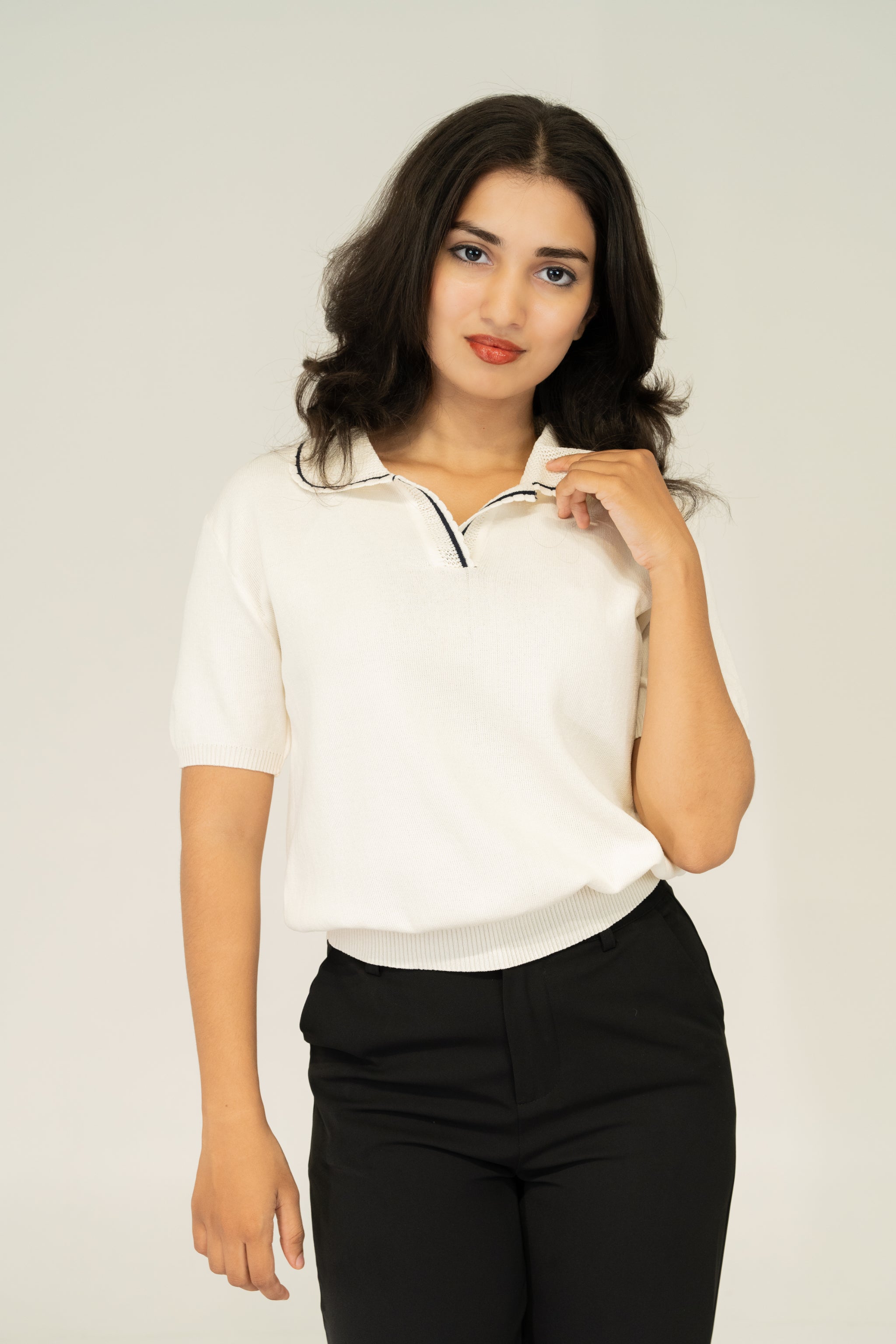 off white polo kintwear