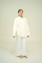 VELA STUD SHIRT CREAM