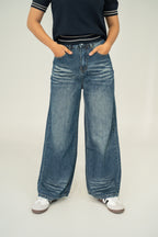 blue soft  polo knite  top