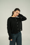 KNIT BUTTON TOP