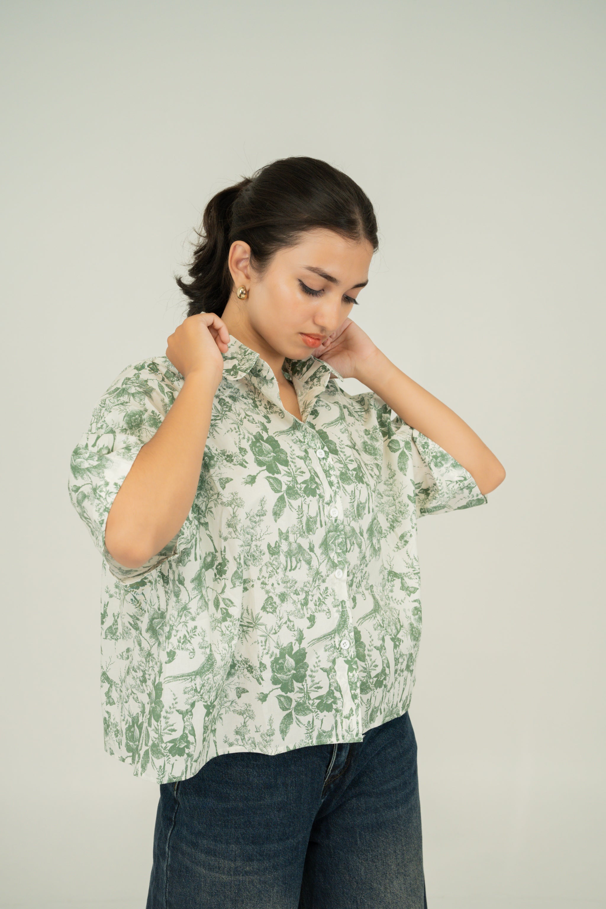 fleur drop shirt