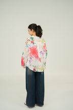 Floral linen shirt