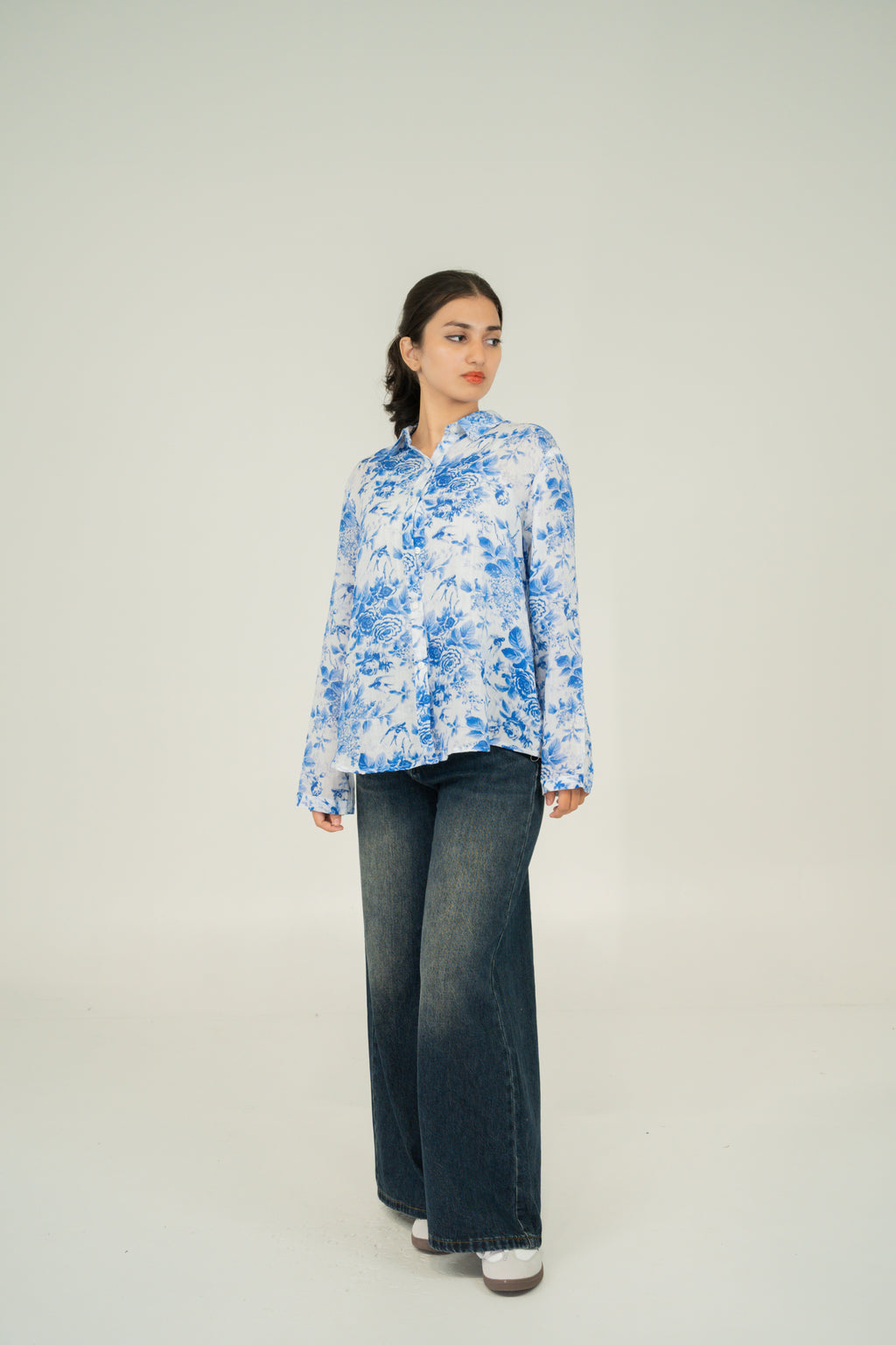 FLORAL LINEN SHIRT